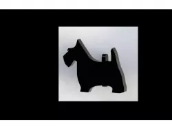 Scottie Dog Cufflink