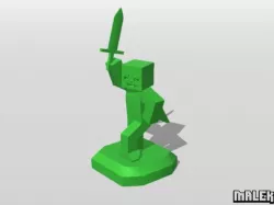 Steve minecraft sculpture