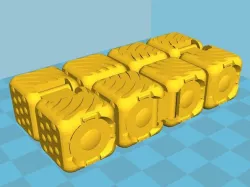 Textured fidget cube
