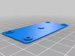 Very thin and flat Rasperberry Pi Zero back cover (costumized, source comes with openSCAD-file)