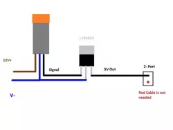 Wire Diagram for Alunar M508 (2016) with proximity sensor (With Marlin Firmware) (HY_BASE_L V1.0 board)
