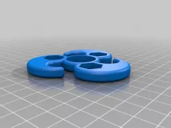 Yin-Yang Fidget Spinner (3/8" nuts)
