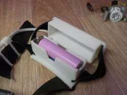 1x 18650 battery holder for headlamp