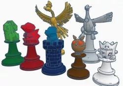 2nd Generation Pokemon Chess Set