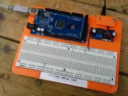 Breadboard for Arduino Mega or Uno With Regulator