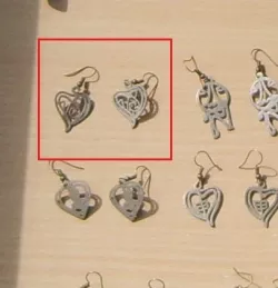 Capricorn Heart Earring