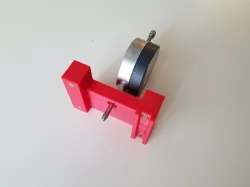 Digital caliper holder for Flashforge Creator Pro bed leveling