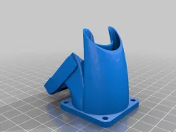 E3D clone Zero offset mount with integrated 2n1 40mm fan cooler