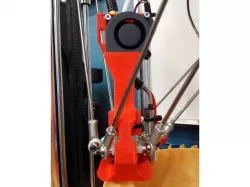 Effector mounted blower duct for Delta 3KU