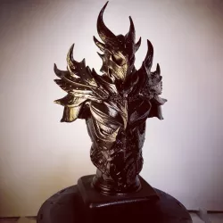 Elder Scrolls Skyrim Daedric Armor Bust