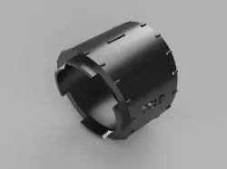 Exhaust Header Pie Cut 1.5" dia 3" CLR 9 degree cuts