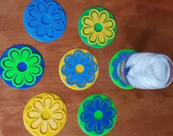 Flower Coasters for Mother's Day