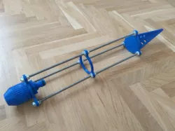 Holder with gardena plug for hydroponics water spray