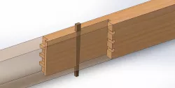 Japanese Sashimono Large Beam Joinery