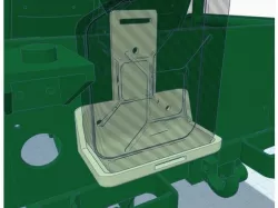 Jerry (gas) can mount for 1/10 RC truck