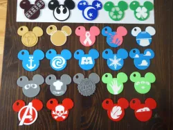 Mouse-Movie Mouse-Head Lanyard Dangles
