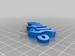 My Customized iamburny's v2  Text - Name Keyring / Keyfob