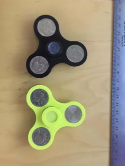 Nickel Fidget Spinners (C Bearing and 608 Bearing versions)