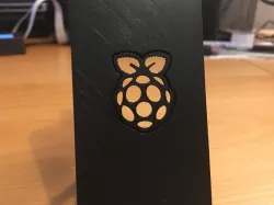 OctoPrint PiTFT Stand w/ Raspberry Pi Logo