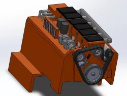RC Truck Engine Cover
