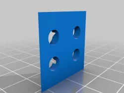 Simple GPU support pieces to be used with 14mm carbon fiber tubing