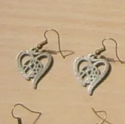 Voronoi Heart Earring