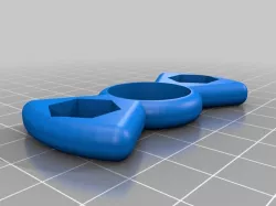 2x1 fidget spinner 3/8