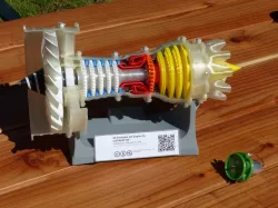 3D Printable Jet Engine, motorized