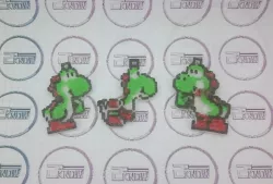 8bit Pixel Green Yoshi Keychain - Super Mario World