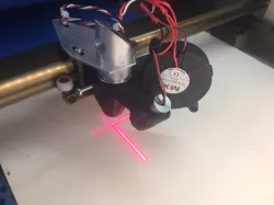 Air nozzle with line lasers ( K40 / 40W-Laser )