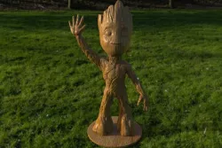 baby groot standing waving w stand