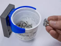 Bracket for Recycled Yogurt Cup to build a Screw Storage