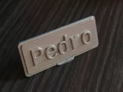 Customizable table plaque