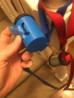 Dog Doo Bag Holder with bone-shaped cutout