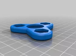 Fidget Spinner: 3/8 hex nuts; kid sized