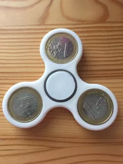 Fidget Spinner for Euro Coins