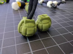 Grenade Bead and Zipper Pulls