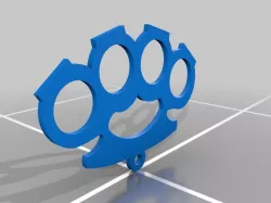 Knuckle duster keychain