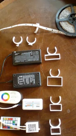 LED-strip Clips for Ø38mm tubes