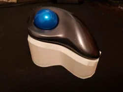 Logitech M570 trackball tented mount