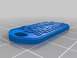 My Customized Multiline Tag or Keychain