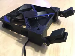 Rimless Aquarium Fan Mount - PC Case Fan