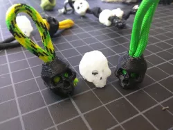 Skull Beads and Zipper Pulls