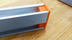 Solar rail end cap and foot
