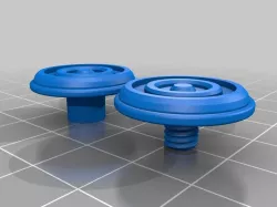 Spinner Cap threaded with rims for grip