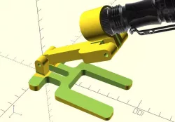 Stand to hold small led flashlight