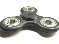 Threaded fidget spinner caps