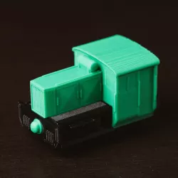 Toy switching engine for Wooden track