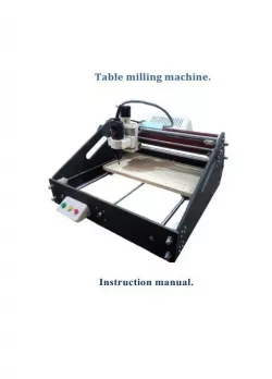 User manual "Table CNC engraver" (English version)