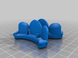 VERY Basic Settee Couch for 1/77 Scale Disney Nautilus Sub Model